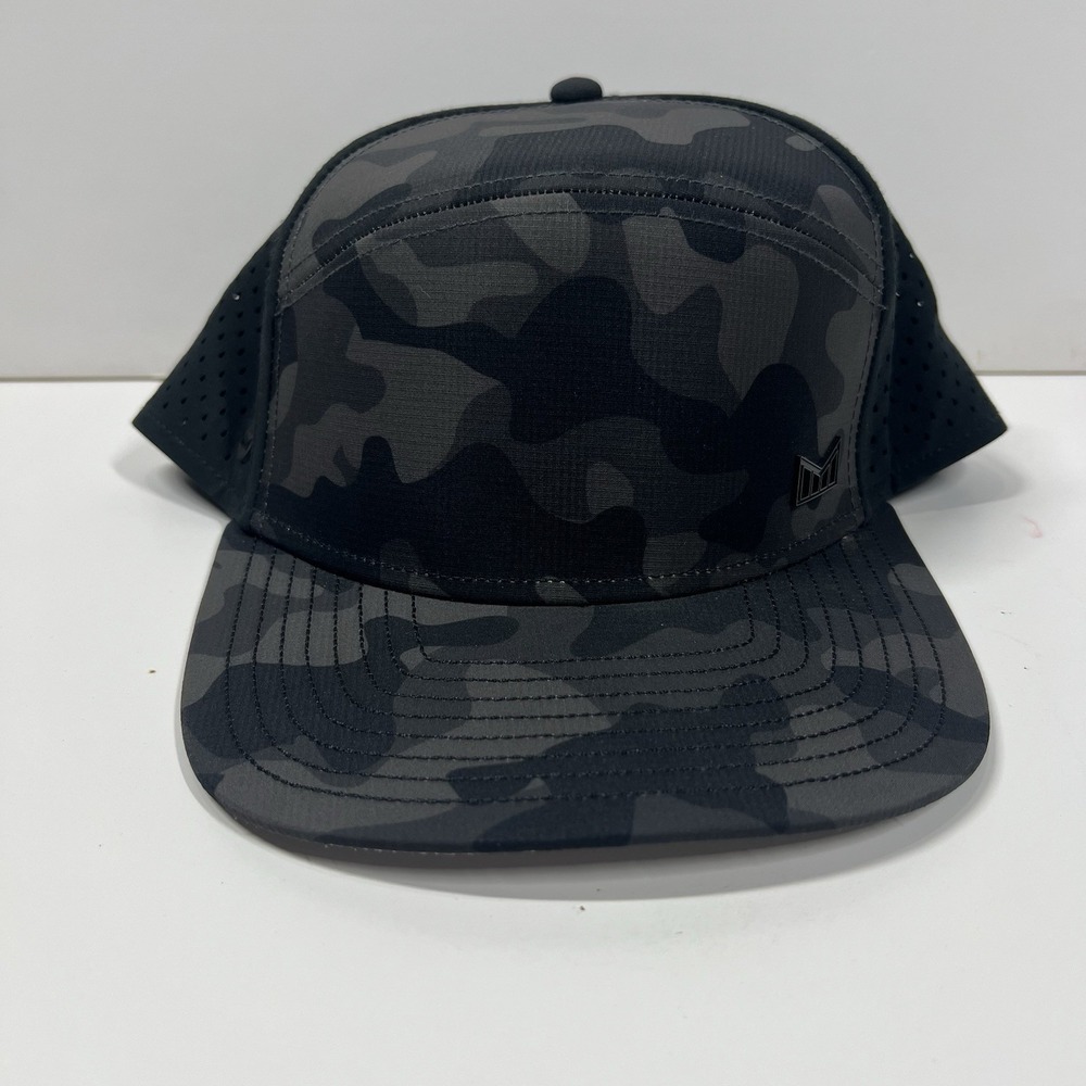 Melin Hat Black Classic Camo Trenches Hydro Snapback Water Friendly Performance
